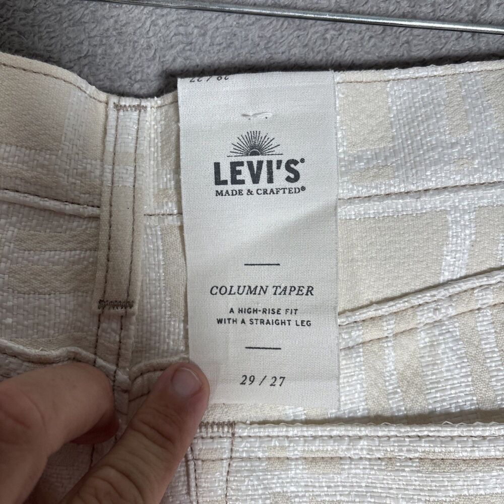 NWT Levi’s Made & Crafted Jeans Women’s Size 29x27 The Column Taper Summer Plaid - Picture 15 of 16